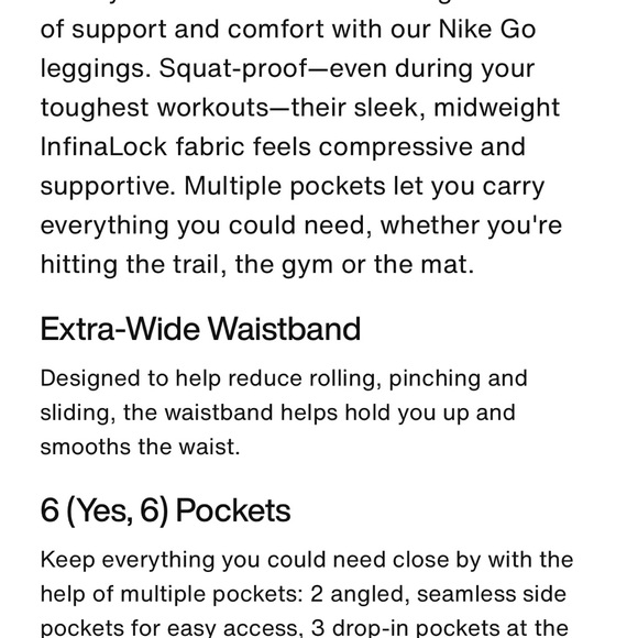 Nike go high waist 7/8 legging - Picture 7 of 7